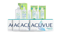 4 Kutu Acuvue Oasys Multifocal (Uzak-Yakın Bir Arada) + 1 Adet Bio True 300ml Solüsyon + 2 Adet Bio True 100ml Solüsyon